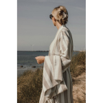 Hammam-stijl badjas van gerecycled katoen met S/M-pasvorm 200 g/m² kleur beige sfeer weergave 2