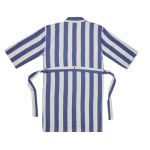 Hammam-stijl badjas van gerecycled katoen met L/XL-pasvorm 200 g/m² kleur blauw derde weergave