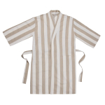 Hammam-stijl badjas van gerecycled katoen met L/XL-pasvorm 200 g/m² kleur beige tweede weergave