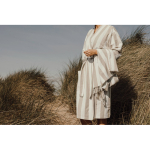 Hammam-stijl badjas van gerecycled katoen met L/XL-pasvorm 200 g/m² kleur beige