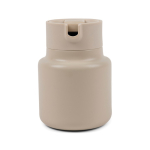 Thermoskan van gerecycled roestvrij staal met lekvrije deksel 1,2L kleur beige vierde weergave