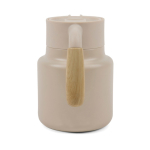 Thermoskan van gerecycled roestvrij staal met lekvrije deksel 1,2L kleur beige vijfde weergave