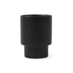 Mok van gerecycleerde klei met Scandinavisch design 300ml kleur zwart