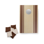 Cornhole-spel van hout met zakjes, ideaal voor buiten kleur bruin