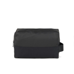 Toilettas van gerecycled polyester met elegant design kleur zwart