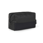 Toilettas van gerecycled polyester met elegant design kleur zwart tweede weergave