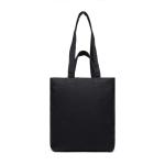 Tas met ritssluiting van gerecycled canvas met gewicht van 400 g/m² kleur zwart