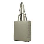 Tas met ritssluiting van gerecycled canvas met gewicht van 400 g/m² kleur groen tweede weergave