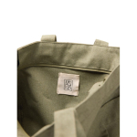 Tas met ritssluiting van gerecycled canvas met gewicht van 400 g/m² kleur groen derde weergave