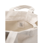 Tas met ritssluiting van gerecycled canvas, 400 g/m² kleur gebroken wit derde weergave