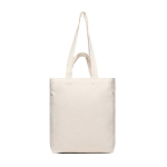 Tas met ritssluiting van gerecycled canvas, 400 g/m² kleur gebroken wit vijfde weergave