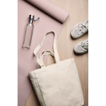Tas met ritssluiting van gerecycled canvas met gewicht van 400 g/m² kleur gebroken wit sfeer weergave