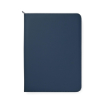 Milieuvriendelijke schrijfmap met pennenhouder en vakken, A4 kleur marineblauw derde weergave