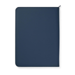 Milieuvriendelijke schrijfmap met pennenhouder en vakken, A4 kleur marineblauw vierde weergave