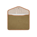Laptophoes van gerecycled canvas met gekleurde randen 14 inch kleur groen tweede weergave