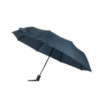 Opvouwbare semi-auto stormbestendige paraplu van RPET 190T Ø112 kleur marineblauw