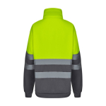 Extra grote fleece trui van polyester met logo 300 g/m² Velilla kleur geel