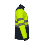 Extra grote softshell fleece werkjas bedrukken 280 g/m² Velilla kleur geel vierde weergave