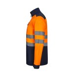 Extra grote softshell fleece werkjas bedrukken 280 g/m² Velilla kleur oranje derde weergave