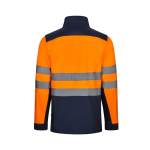 Extra grote softshell fleece werkjas bedrukken 280 g/m² Velilla kleur oranje