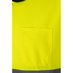 Werkpolo van polyester met birdseye-patroon 140 g/m² Velilla kleur geel zevende weergave