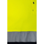 Tweekleurige werkpolo met jouw logo 150 g/m² Velilla kleur geel achtste weergave