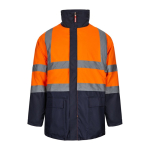 Grote werkjas 4-in-1 met polyester coating 180 g/m² Velilla kleur oranje tweede weergave