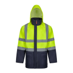 Werkjas 4-in-1, tweekleurig, van polyester 180 g/m² Velilla kleur geel vijfde weergave