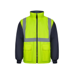 Werkjas 4-in-1, tweekleurig, van polyester 180 g/m² Velilla kleur geel zesde weergave