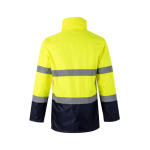 Extra grote werkjas van polyester met logo 190 g/m² Velilla kleur geel