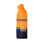 Extra grote werkjas van polyester met logo 190 g/m² Velilla kleur oranje derde weergave