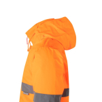 Extra grote werkjas van polyester met logo 190 g/m² Velilla kleur oranje zesde weergave