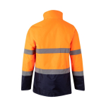 Extra grote werkjas van polyester met logo 190 g/m² Velilla kleur oranje