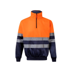 Werktrui van fleecestof, van polyester 300 g/m² Velilla kleur oranje tweede weergave