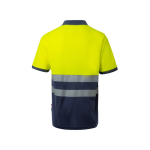 Tweekleurige werkpolo van piqué, korte mouw 150 g/m² Velilla kleur geel
