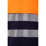 Tweekleurige werkpolo van piqué, korte mouw 150 g/m² Velilla kleur oranje vijfde weergave