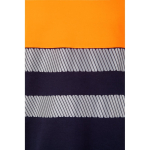 Tweekleurig werk shirt van piqué met logo 150 g/m² Velilla kleur oranje vijfde weergave
