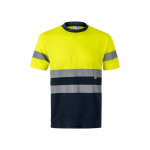 Extra groot werk-T-shirt met hoge zichtbaarheid 140 g/m² Velilla kleur geel tweede weergave