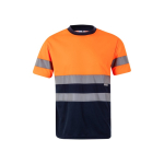 Extra groot werk-T-shirt met hoge zichtbaarheid 140 g/m² Velilla kleur oranje tweede weergave