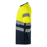 T-shirt van polyester met hoge zichtbaarheid 140 g/m² Velilla kleur geel derde weergave