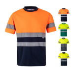 T-shirt van polyester met hoge zichtbaarheid 140 g/m² Velilla diverse kleuren