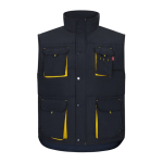 Werkvest met meerdere zakken, van polyester, 120 g/m² Velilla kleur geel tweede weergave