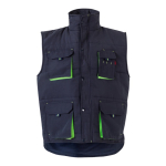 Werkvest met meerdere zakken, van polyester, 120 g/m² Velilla kleur groen tweede weergave