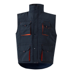 Werkvest met meerdere zakken, van polyester, 120 g/m² Velilla kleur oranje tweede weergave