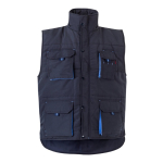 Werkvest met meerdere zakken, van polyester, 120 g/m² Velilla kleur lichtblauw tweede weergave