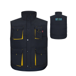 Werkvest met meerdere zakken, van polyester, 120 g/m² Velilla met afdrukgebied