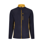 Fleece werkjas van polyester met zakken 220 g/m² Velilla kleur geel tweede weergave