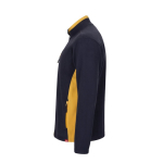 Fleece werkjas van polyester met zakken 220 g/m² Velilla kleur geel derde weergave