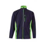 Fleece werkjas van polyester met zakken 220 g/m² Velilla kleur groen tweede weergave