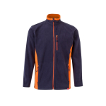 Fleece werkjas van polyester met zakken 220 g/m² Velilla kleur oranje tweede weergave